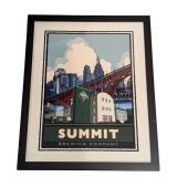 LL - Summit Brewing Company Framed Print  Vintage Beer Ad Art