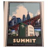 LL - Summit Brewing Company Framed Print  Vintage Beer Ad Art