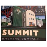 LL - Summit Brewing Company Framed Print  Vintage Beer Ad Art