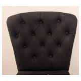 LL - Black Tufted Upholstered Side Chair