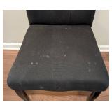 LL - Black Tufted Upholstered Side Chair