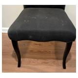 LL - Black Tufted Upholstered Side Chair