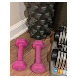 LL - Assorted Yoga Mats, Foam Rollers, Blocks & Dumbbells
