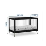 LL - Delta Children 4-in-1 Convertible Crib - Black