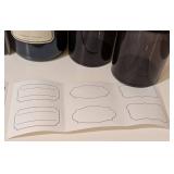 LL - Wash Brush Floss Flush Chalkboard Sign - Coconut Citrus Hand Soap - 4 Dark Glass Canisters