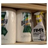 LL - Assorted Cleaning Supplies & Paper Towels - Household Essentials