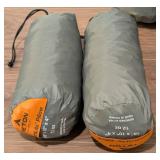 LL - Camping/Backpacking Set - 2 Sleeping Bags, 2 Sleeping Pads, and 2 Pillows