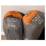 LL - Camping/Backpacking Set - 2 Sleeping Bags, 2 Sleeping Pads, and 2 Pillows