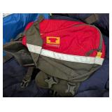 LL - Noble Outfitters Canine Camping Bed - 28in Diameter & K9 Pack Small Harness