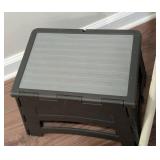 LL - Cosco 2-Step Folding Ladder & 2 Black Plastic Step Stools - 3-Piece Set