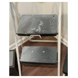 LL - Cosco 2-Step Folding Ladder & 2 Black Plastic Step Stools - 3-Piece Set