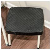 LL - Cosco 2-Step Folding Ladder & 2 Black Plastic Step Stools - 3-Piece Set