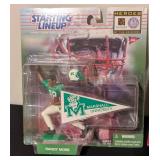 LL - Randy Moss Figurines Pair - Marshall University Starting Lineup & NFL 2001 Play Makers