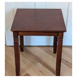 UL - Solid Wood Side Table -  Dark Brown Finish