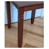 UL - Solid Wood Side Table -  Dark Brown Finish