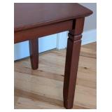 UL - Solid Wood Side Table -  Dark Brown Finish