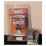 LL - Tiger Woods Wheaties Mini Box & Card - Limited Edition 24K Gold Collectibles