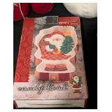 LL - Santa & Snowman Christmas Decor Set - 18-Inch Snowman Centerpiece & Salt & Pepper Shakers