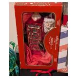 LL - Glass Jellyfish Ornament - BB-8 Hallmark Ornament - Red Telephone Booth - Skeleton Santa Duo - Ruth Bader Ginsburg Disc - 2020 Remember Disc - 6-Piece Set