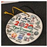 LL - Glass Jellyfish Ornament - BB-8 Hallmark Ornament - Red Telephone Booth - Skeleton Santa Duo - Ruth Bader Ginsburg Disc - 2020 Remember Disc - 6-Piece Set