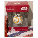 LL - Glass Jellyfish Ornament - BB-8 Hallmark Ornament - Red Telephone Booth - Skeleton Santa Duo - Ruth Bader Ginsburg Disc - 2020 Remember Disc - 6-Piece Set