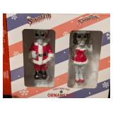 LL - Glass Jellyfish Ornament - BB-8 Hallmark Ornament - Red Telephone Booth - Skeleton Santa Duo - Ruth Bader Ginsburg Disc - 2020 Remember Disc - 6-Piece Set