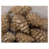 LL - Assorted Holiday Ornaments - Glass & Glitter Balls, Silver & Gold Sets, Pinecones