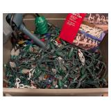 LL - Holiday Lights Assortment - 60 Micro LED String Lights, Outdoor Battery Box, 75 Clips