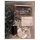 LL - Holiday Lights Assortment - 60 Micro LED String Lights, Outdoor Battery Box, 75 Clips