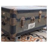 P - Vintage Trunk Coffee Table , Riveted Edges