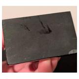 LL -Black Obsidian Stone Hand Carved Teotihuacan Mask