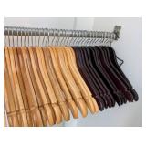 B1 - Wood Hangers - Assorted Natural & Dark Finishes
