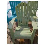 BY - Plastic Adirondack Chairs (Lot of 5) - Outdoor Patio Set