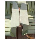 BY - Plastic Adirondack Chairs (Lot of 5) - Outdoor Patio Set