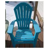 BY - Plastic Adirondack Chairs (Lot of 5) - Outdoor Patio Set