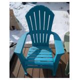 BY - Plastic Adirondack Chairs (Lot of 5) - Outdoor Patio Set