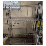G - Metal Wire Storage Shelf - 4-Tier, 35 x 14 x 55 in