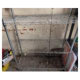 G - Metal Wire Storage Shelf - 4-Tier, 35 x 14 x 55 in