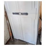 G - Plastic Storage Cabinet - 30W x 18D x 71H - Light Gray