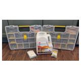 LL - Stanley 2-Pack Portable Hardware Organizers with Nails, Screws & Electrical Caps