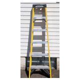 G - Werner 6 ft Fiberglass Ladder - 225 lb Capacity, Non-Conductive