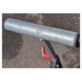 G - Folding Roller Stand - Steel Triangular Base with Red Locking Lever & Top Roller