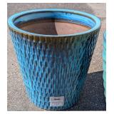 G - Master Garden Boje Vasum Planter Blue Ceramic Planters, 3-Pack