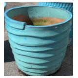 G - Master Garden Boje Vasum Planter Blue Ceramic Planters, 3-Pack