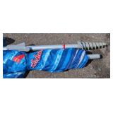 G - Tommy Bahama Beach Umbrella (2) & AmSun Beach Umbrella (1) - Blue Tropical Print