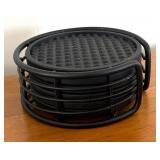 LR - Pottery Barn Windsor Lazy Susan with Assorted Barware