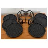 LR - Pottery Barn Windsor Lazy Susan with Assorted Barware