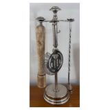 LR - Pottery Barn Windsor Lazy Susan with Assorted Barware