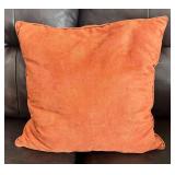 LR - Pair of Pretty Orange Accent Pillows