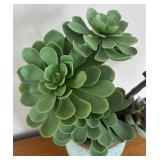 LR - Tag Vase with Faux Succulents Arrangement